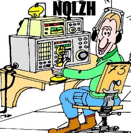 N0LZH Ham Operator Cartoon